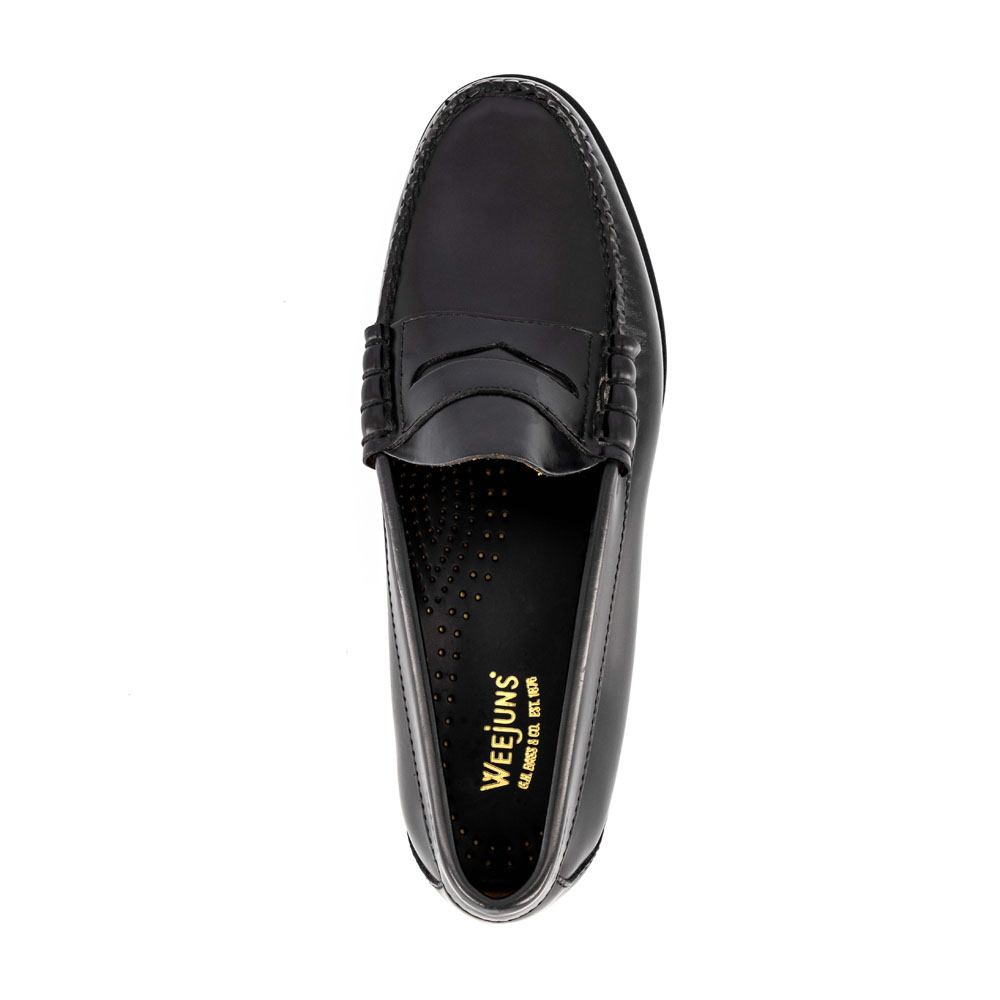 Larson Moc Penny | Black Leather | Mens Weejuns | G.H.Bass