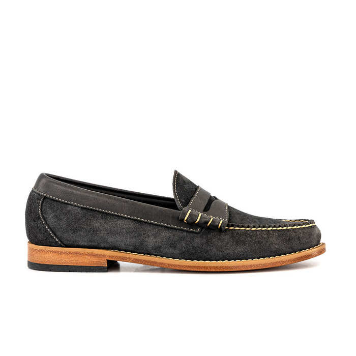 Weejuns larson reverso - Navy suede - Gh - mens - G.H. Bass